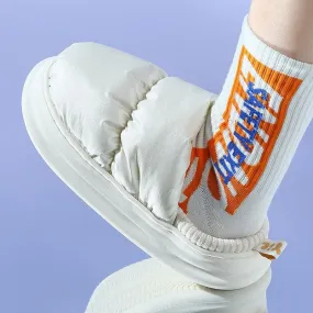 Down Soft Winter House Slippers - Cozy Plush Indoor Shoes
