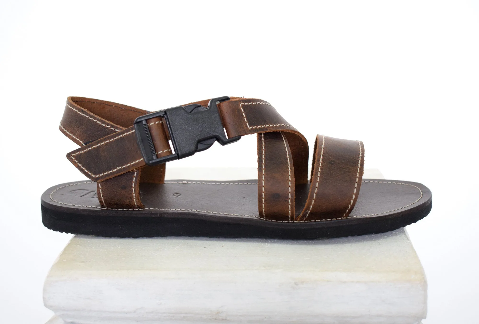 Handmade leather Men sandals with Free express shipping