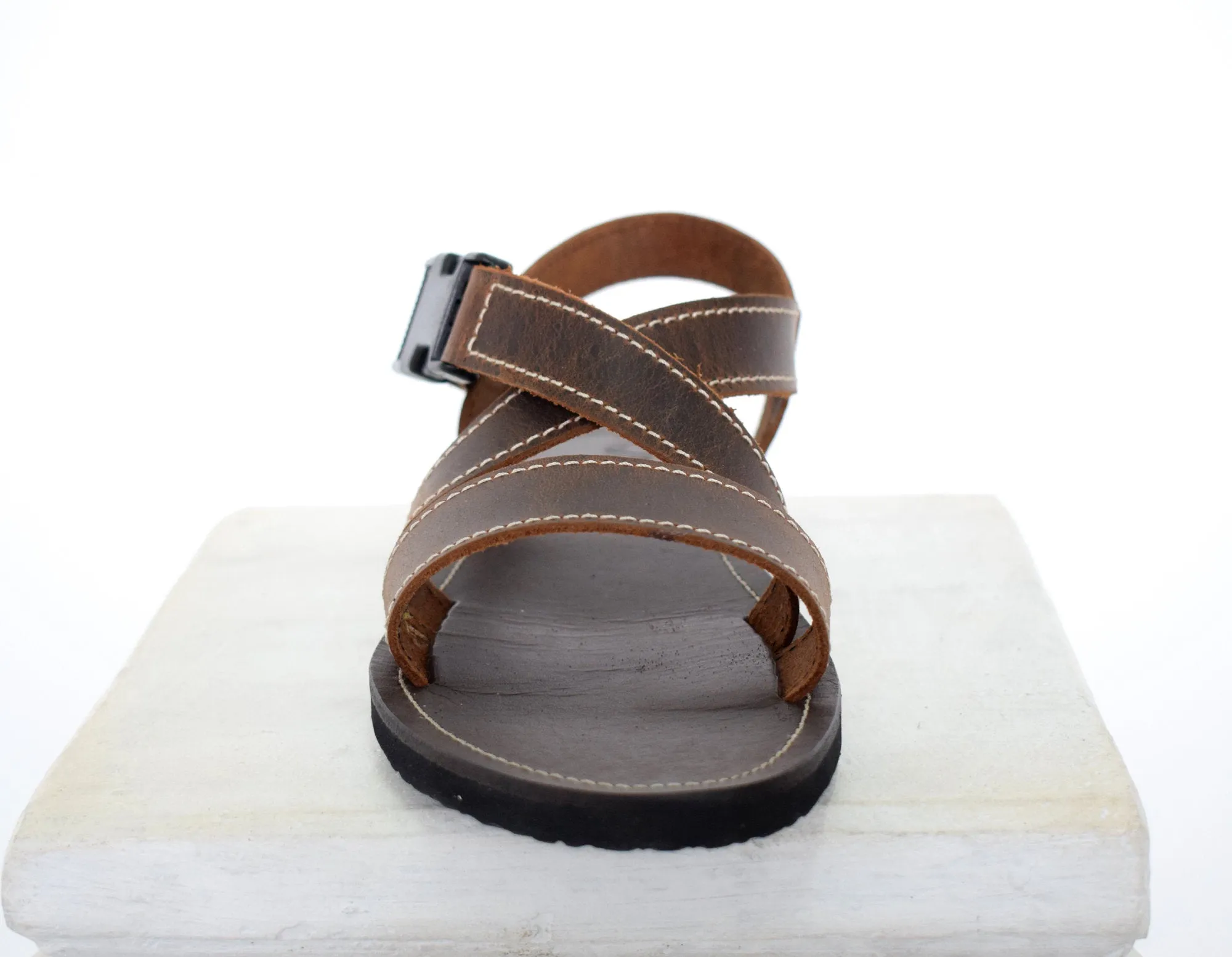 Handmade leather Men sandals with Free express shipping
