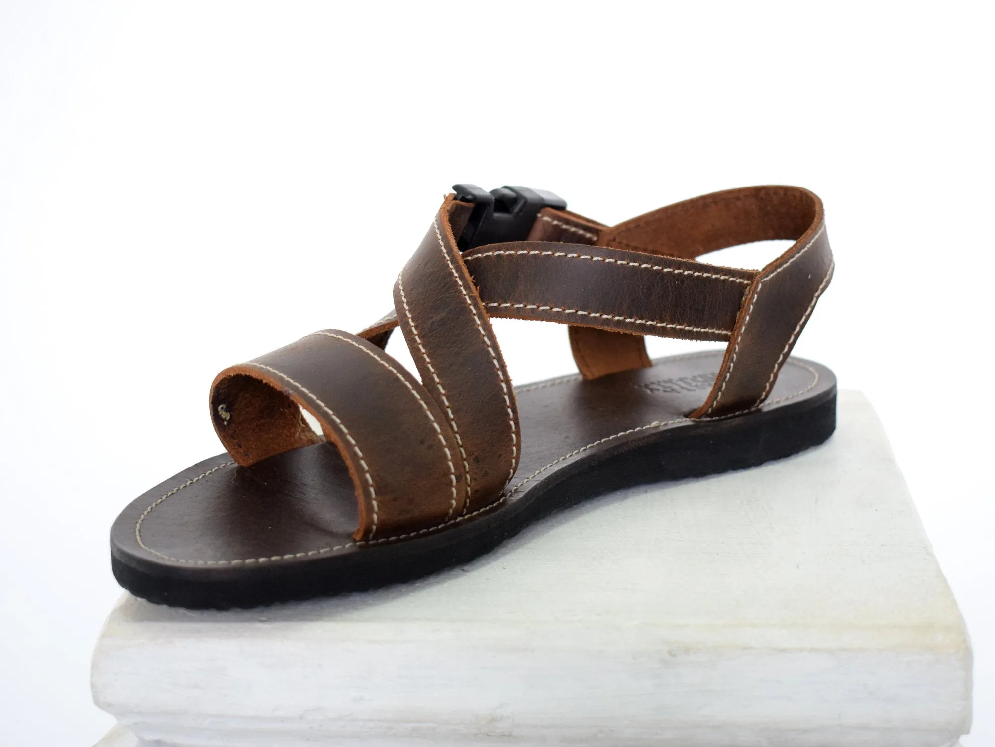 Handmade leather Men sandals with Free express shipping