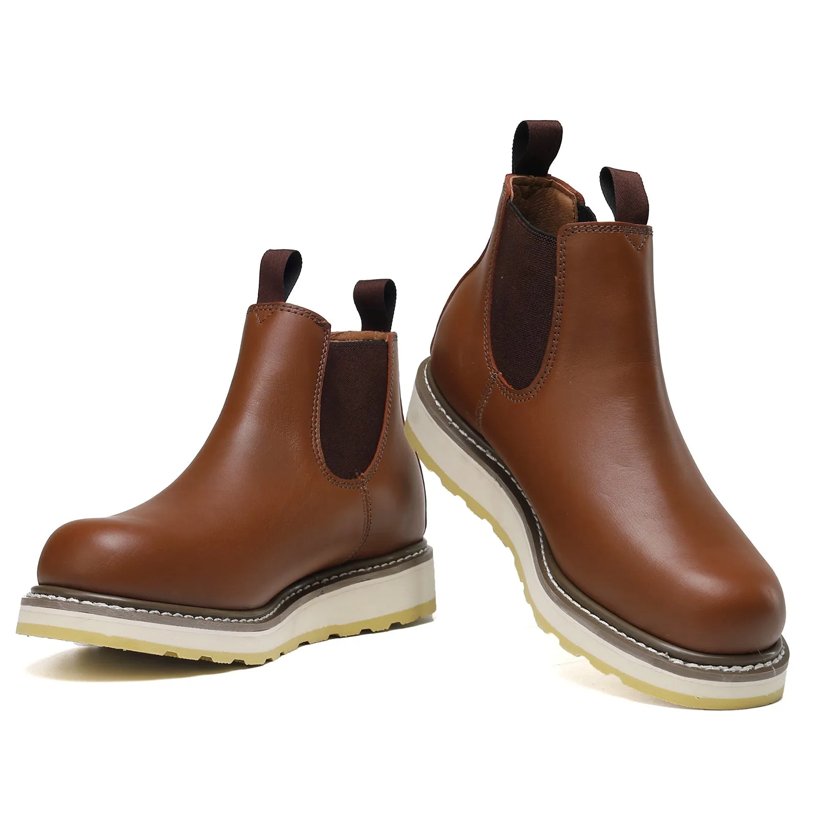 HANDPOINT 84985 Men's Chelsea Double Gore Pull-On Soft Toe Work Boot