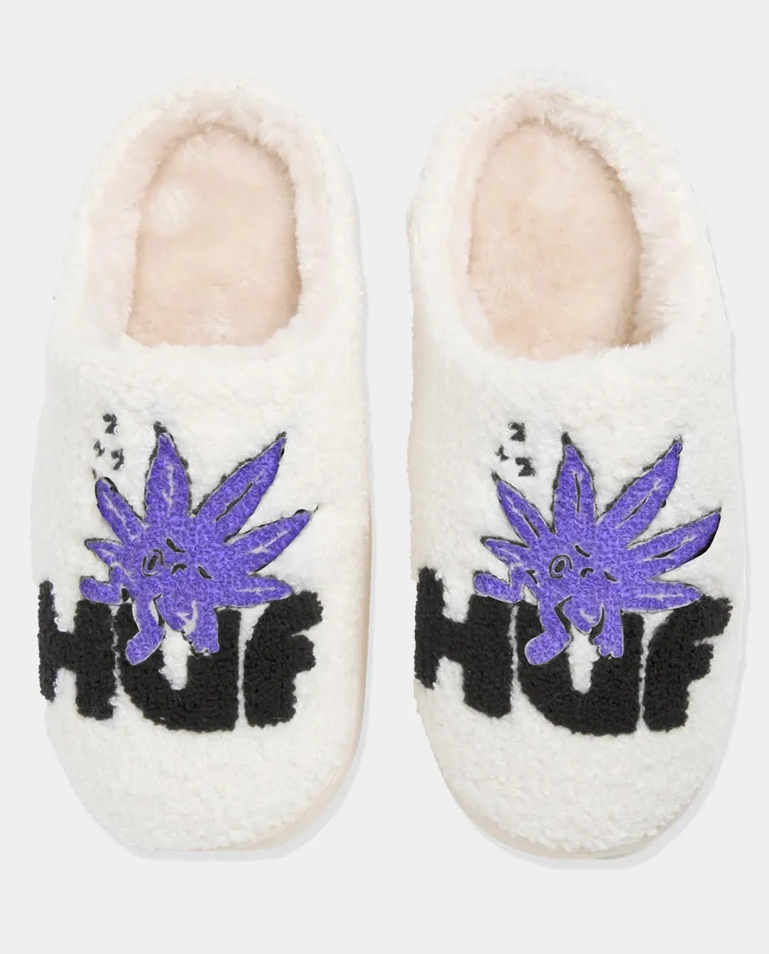 Huf - Fuzzy Slippers - Cream