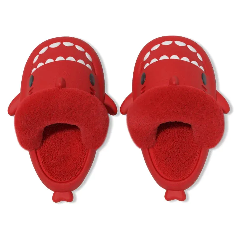 Lady Glams Comwarm’s Shark Plush Slippers - Your Cozy Companion for Stylish Winter Comfort