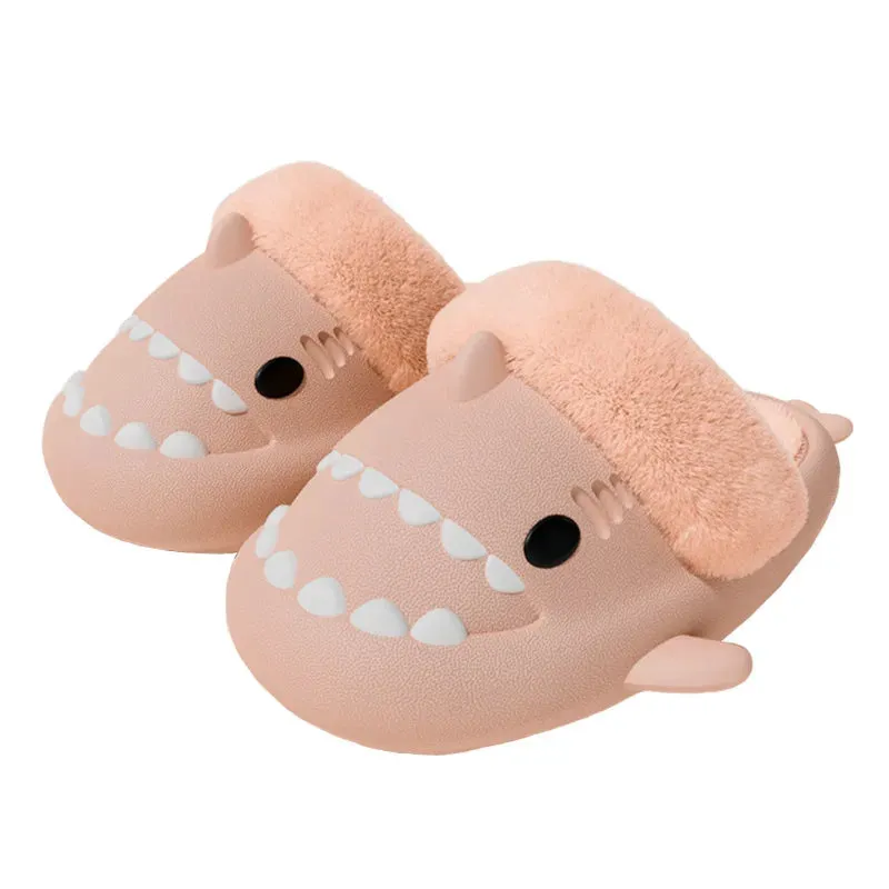 Lady Glams Comwarm’s Shark Plush Slippers - Your Cozy Companion for Stylish Winter Comfort