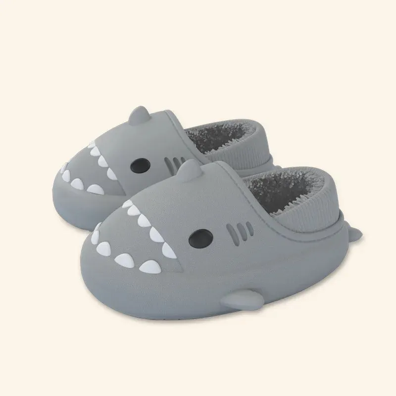 Lady Glams Comwarm’s Shark Plush Slippers - Your Cozy Companion for Stylish Winter Comfort