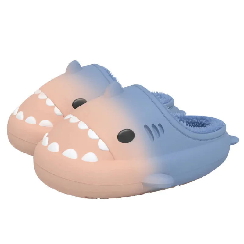 Lady Glams Comwarm’s Shark Plush Slippers - Your Cozy Companion for Stylish Winter Comfort