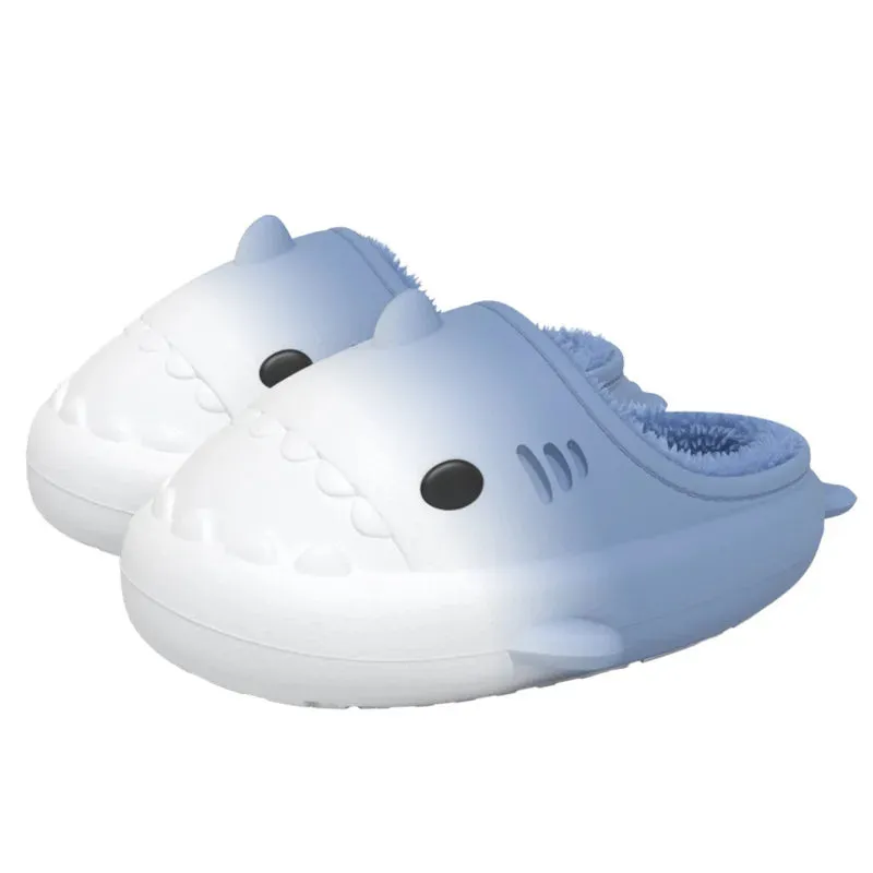 Lady Glams Comwarm’s Shark Plush Slippers - Your Cozy Companion for Stylish Winter Comfort