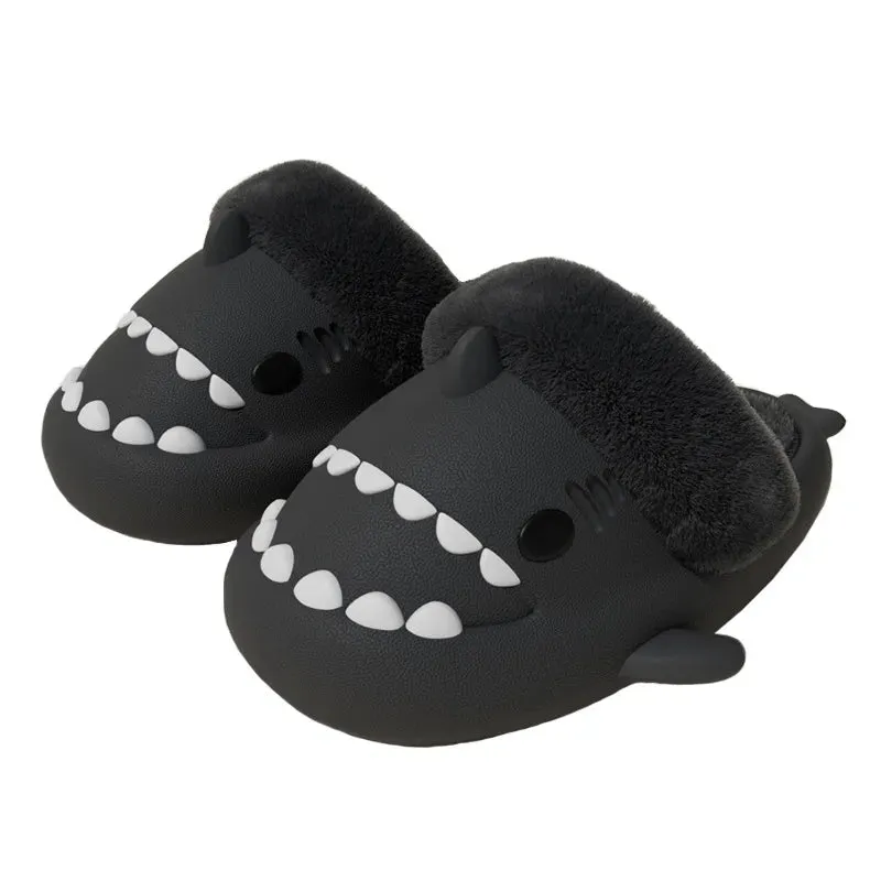 Lady Glams Comwarm’s Shark Plush Slippers - Your Cozy Companion for Stylish Winter Comfort