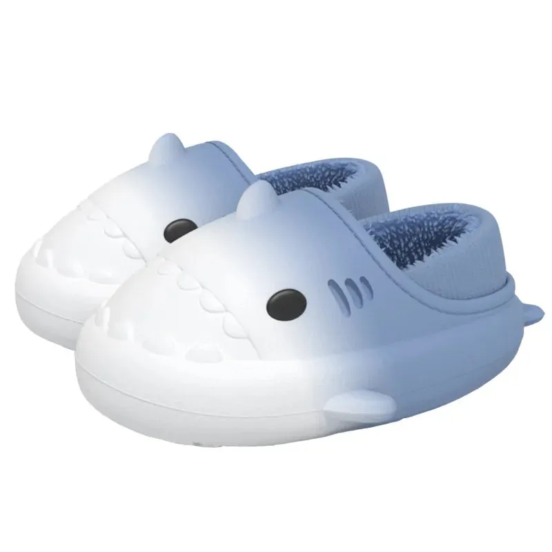 Lady Glams Comwarm’s Shark Plush Slippers - Your Cozy Companion for Stylish Winter Comfort
