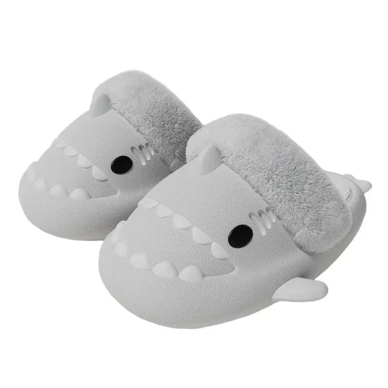 Lady Glams Comwarm’s Shark Plush Slippers - Your Cozy Companion for Stylish Winter Comfort