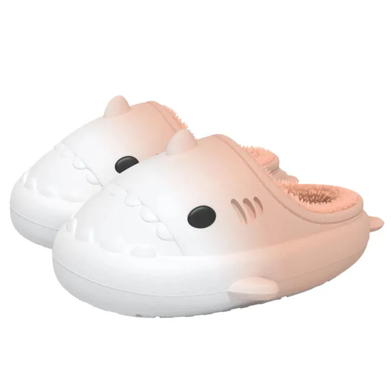 Lady Glams Comwarm’s Shark Plush Slippers - Your Cozy Companion for Stylish Winter Comfort