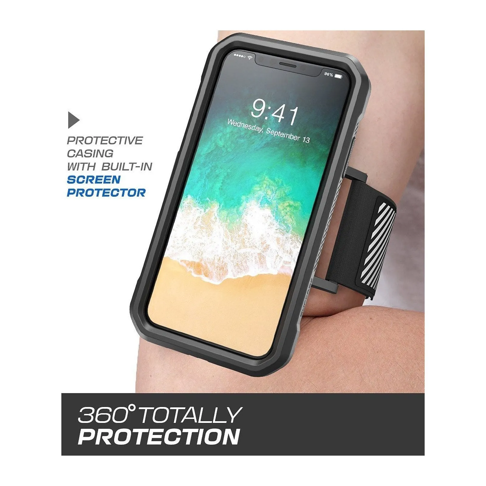 Running Mate Armband Case for iPhone 5.8 inch 2017 2018 and 2019-Black