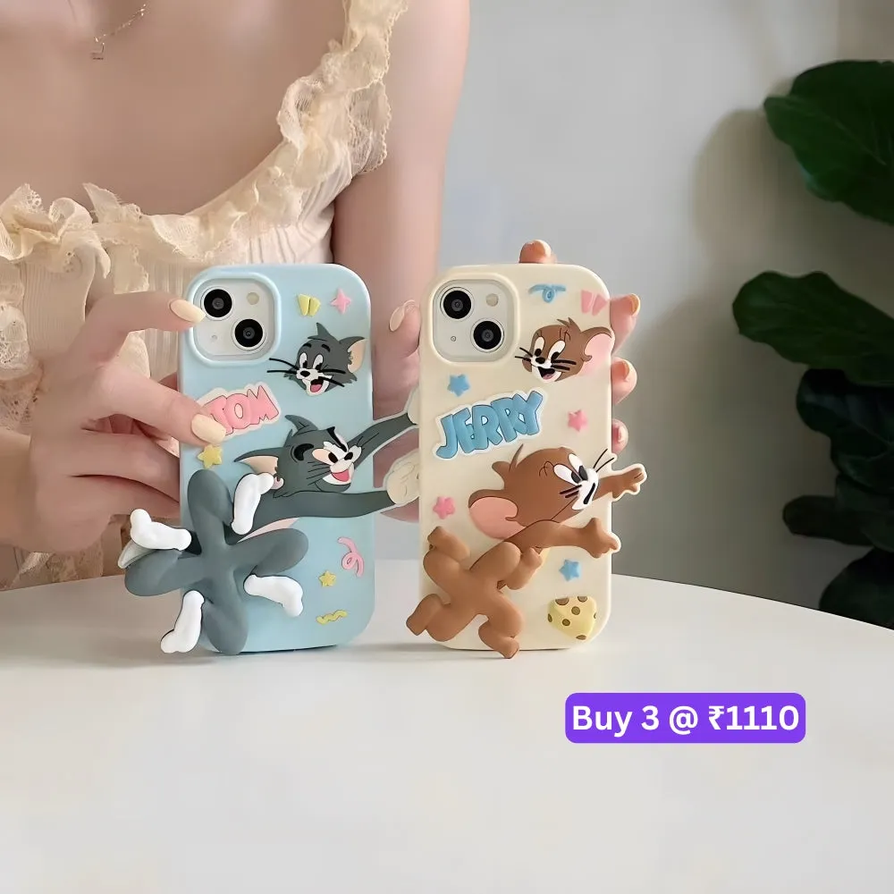 Silicone Soft 3D Running Cartoon Phone Case - iPhone 13 Pro