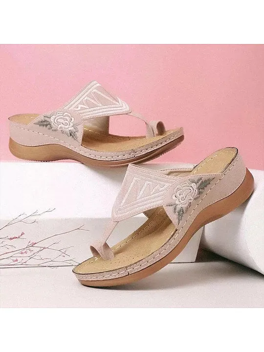 Stylish and Elegant Leather Slippers