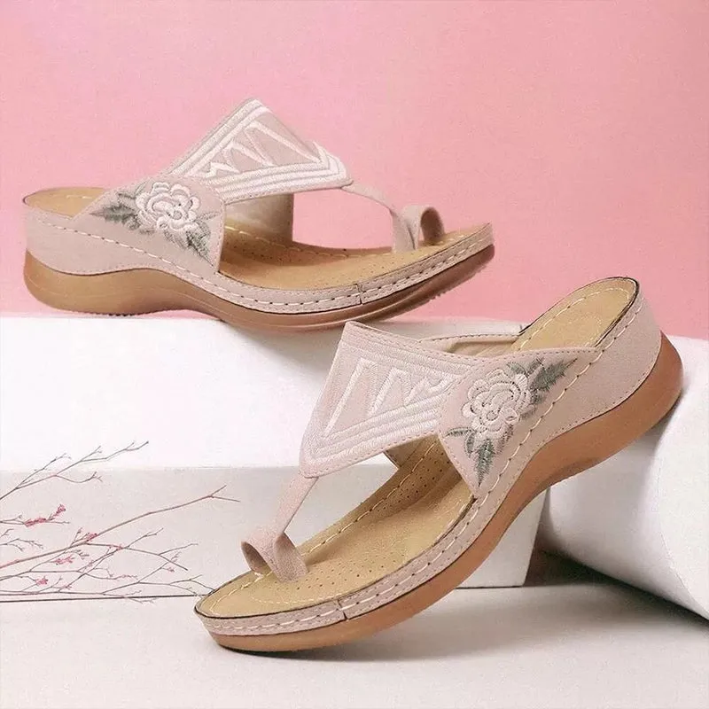 Stylish and Elegant Leather Slippers