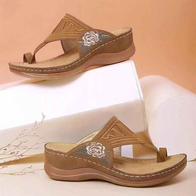 Stylish and Elegant Leather Slippers