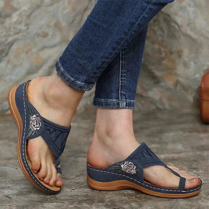 Stylish and Elegant Leather Slippers
