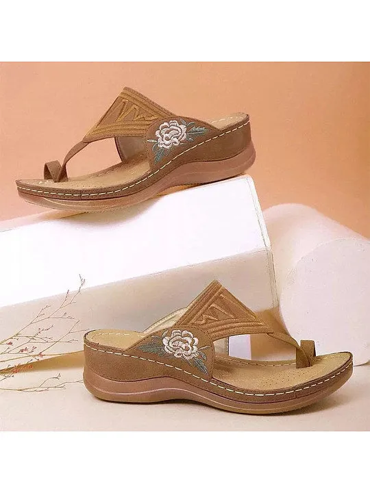 Stylish and Elegant Leather Slippers